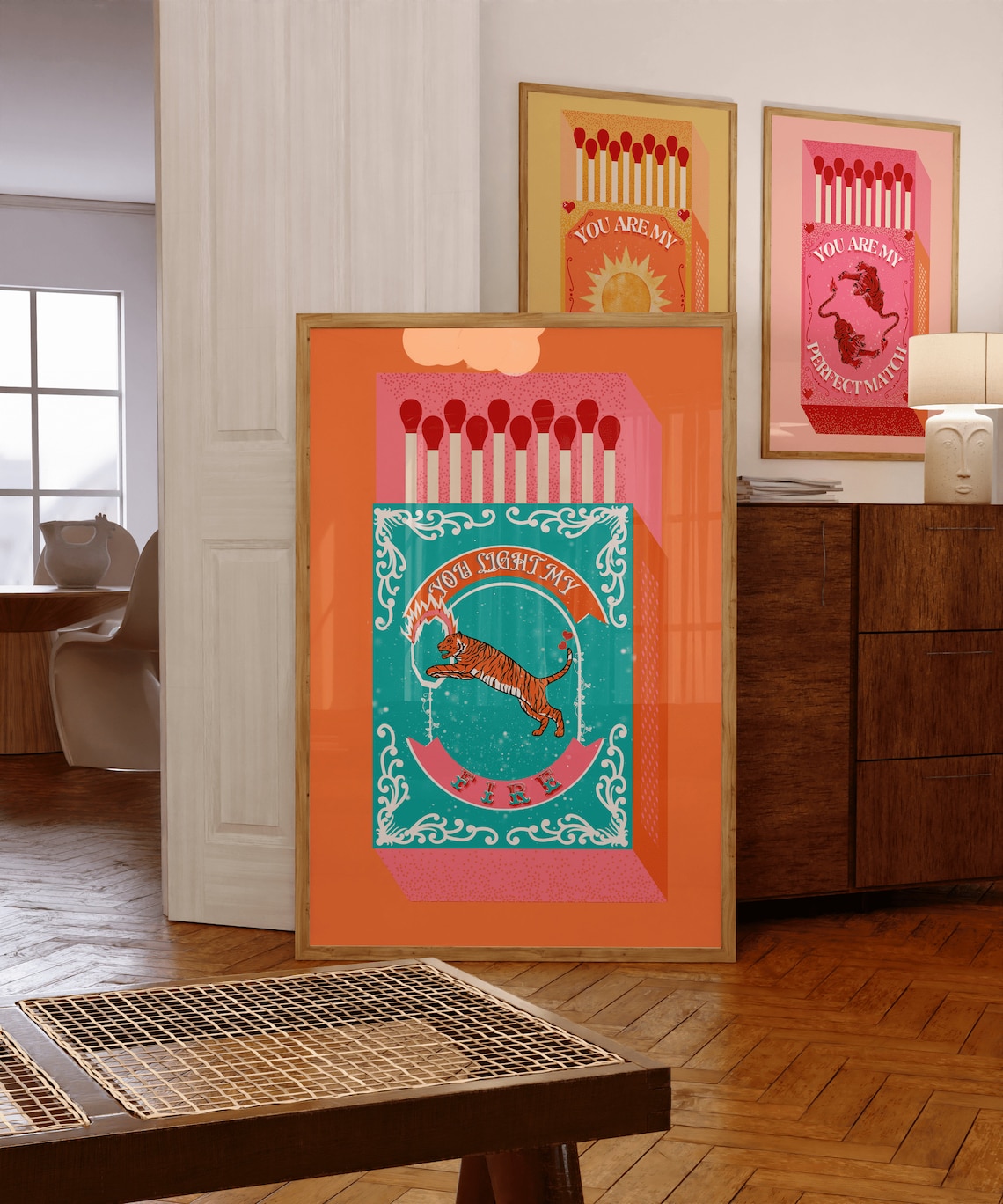 Home Decor Kolkata - You Light My Fire Orange Matchbox