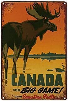 Home Decor Canada - 1 pezzo, Insegna in metallo vintage