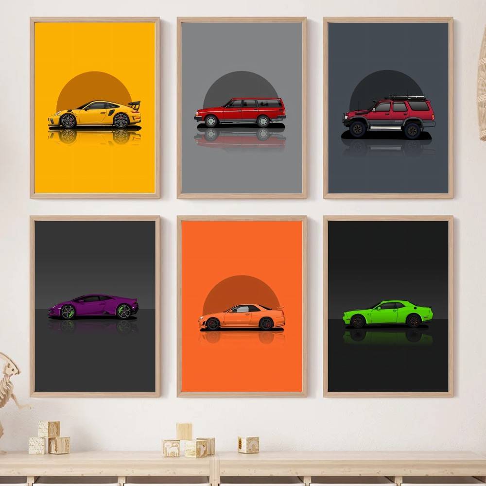 Home Decor Vector - Poster in Carta di Auto SUV