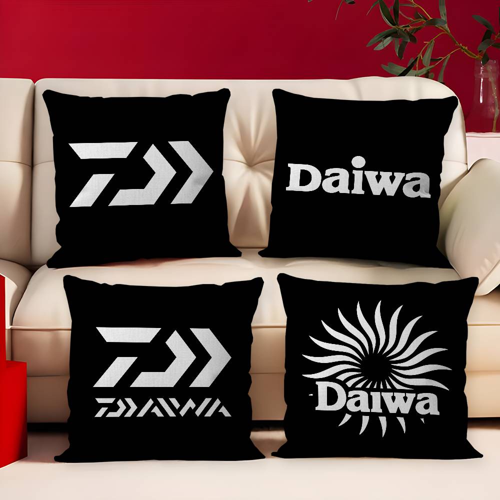 Home Decor Logo Design - D-DaiwaS Fishing Logo Maple Design Copricuscino
