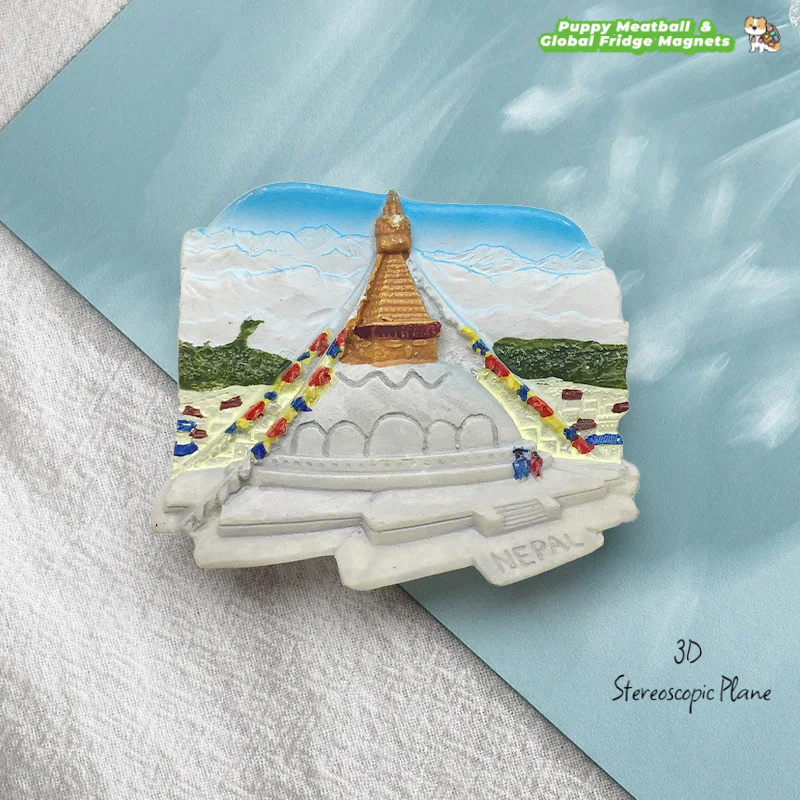 Home Decor Kathmandu - Nepal Kathmandu Boudha Stupa Scenario Magnete