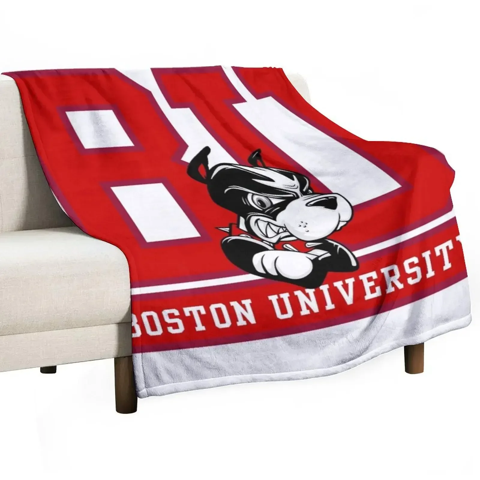 Home Decor Logo Design - Coperta con Logo dei Boston Terrier,