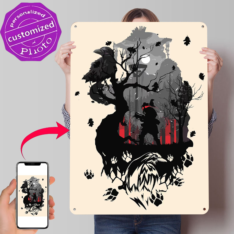 Home Decor Vector - Poster in Metallo 3D Personalizzato con