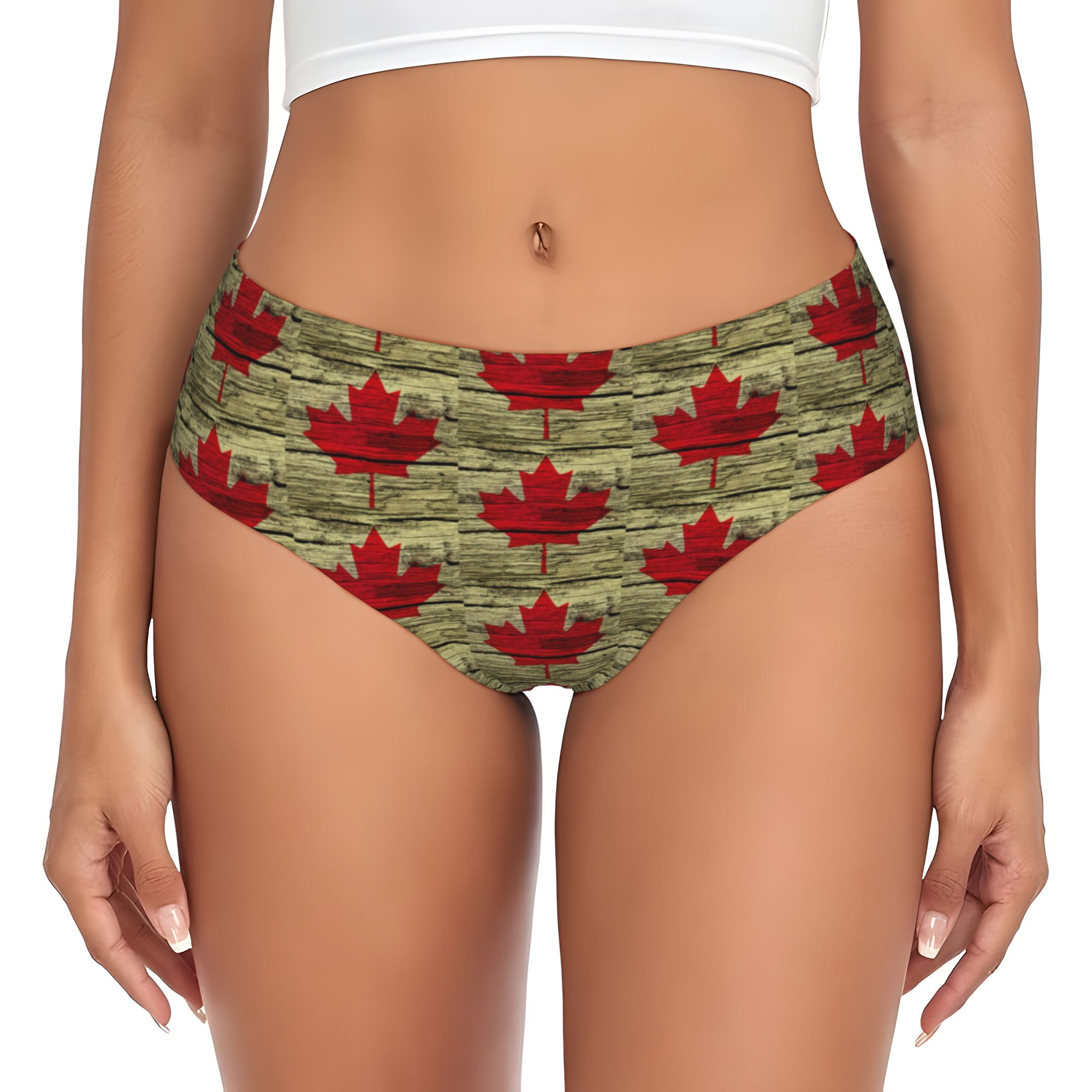 Home Decor Canada - Slip da donna con bandiera canadese,
