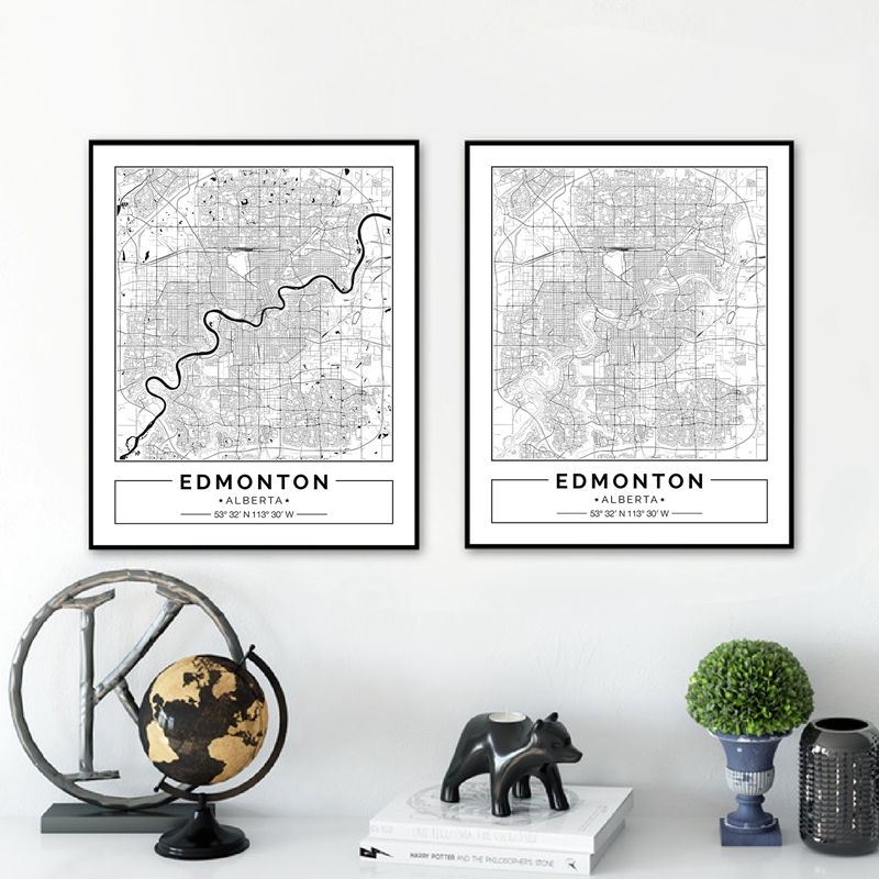 Home Decor Canada - Mappa della mappa di tucson Black