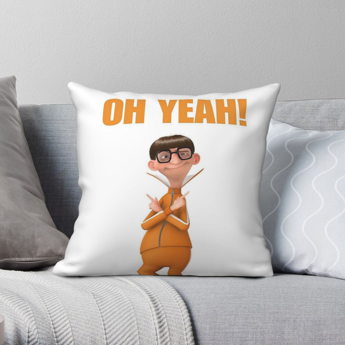 Home Decor Vector - Oh Yeah Federa quadrata vettoriale Fodera