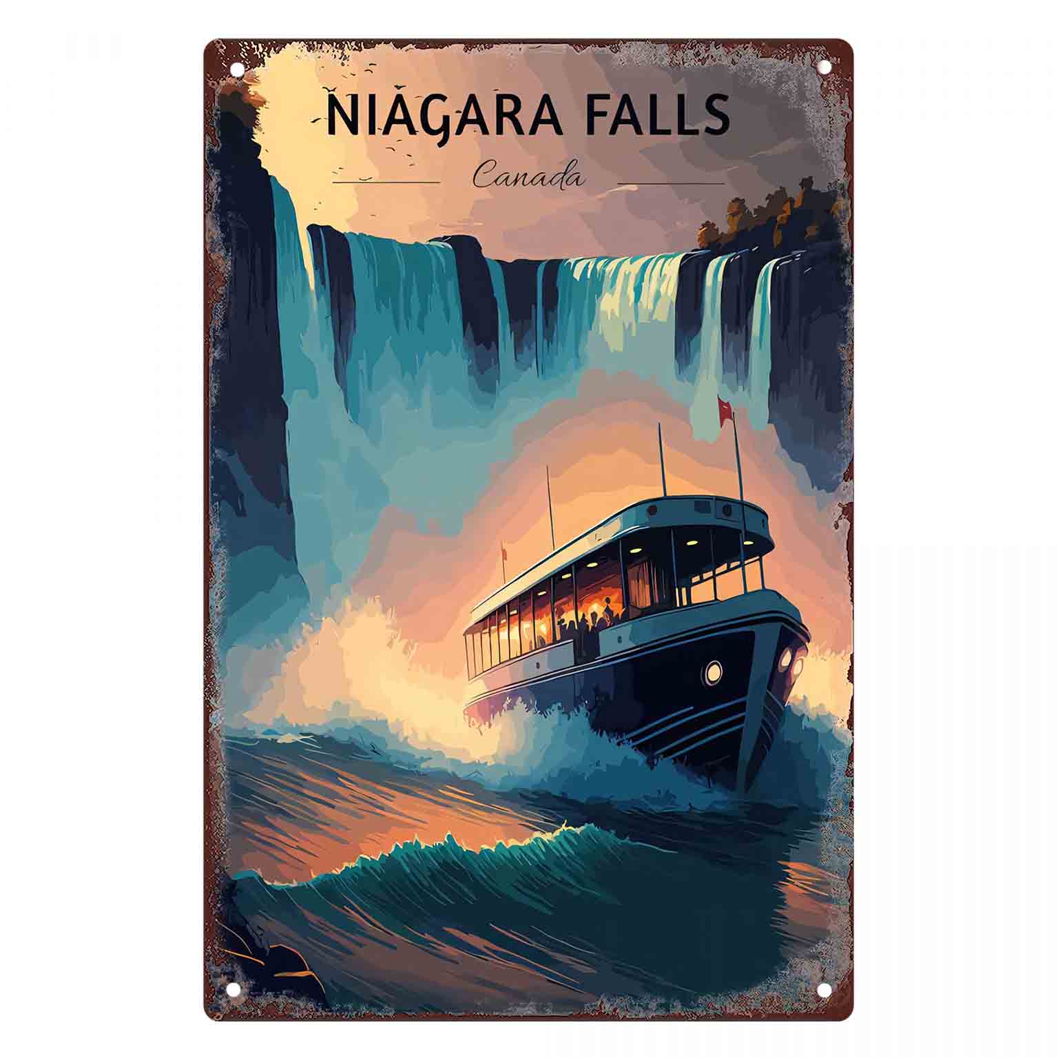 Home Decor Canada - Insegna da parete in metallo 2D
