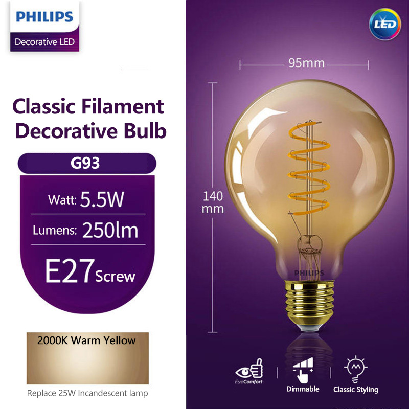 Philips LED G93 Lampadina deco - Philips Bulb Led Classic recensione e prezzo