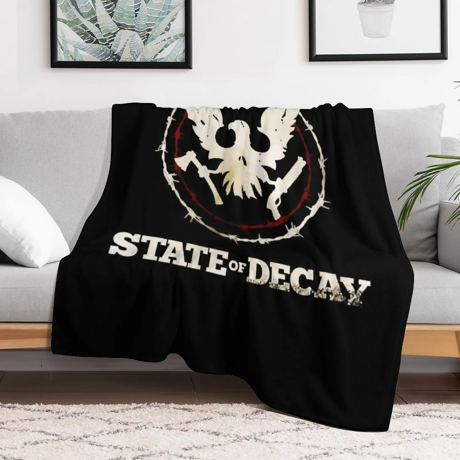 Coperta con logo State Of Deca - Home Decor Logo Design recensione e prezzo