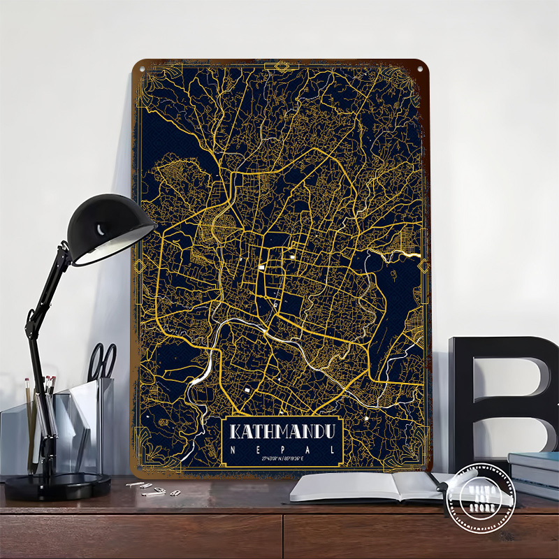 Poster con Mappa di Kathmandu  - Home Decor Kathmandu recensione e prezzo