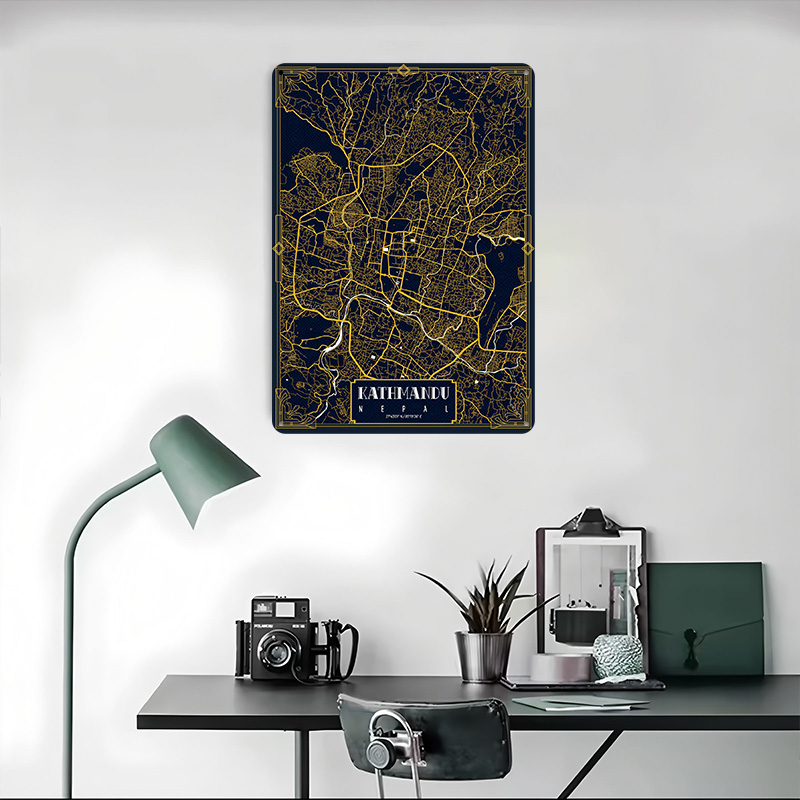Poster con Mappa di Kathmandu  - Home Decor Kathmandu recensione e prezzo