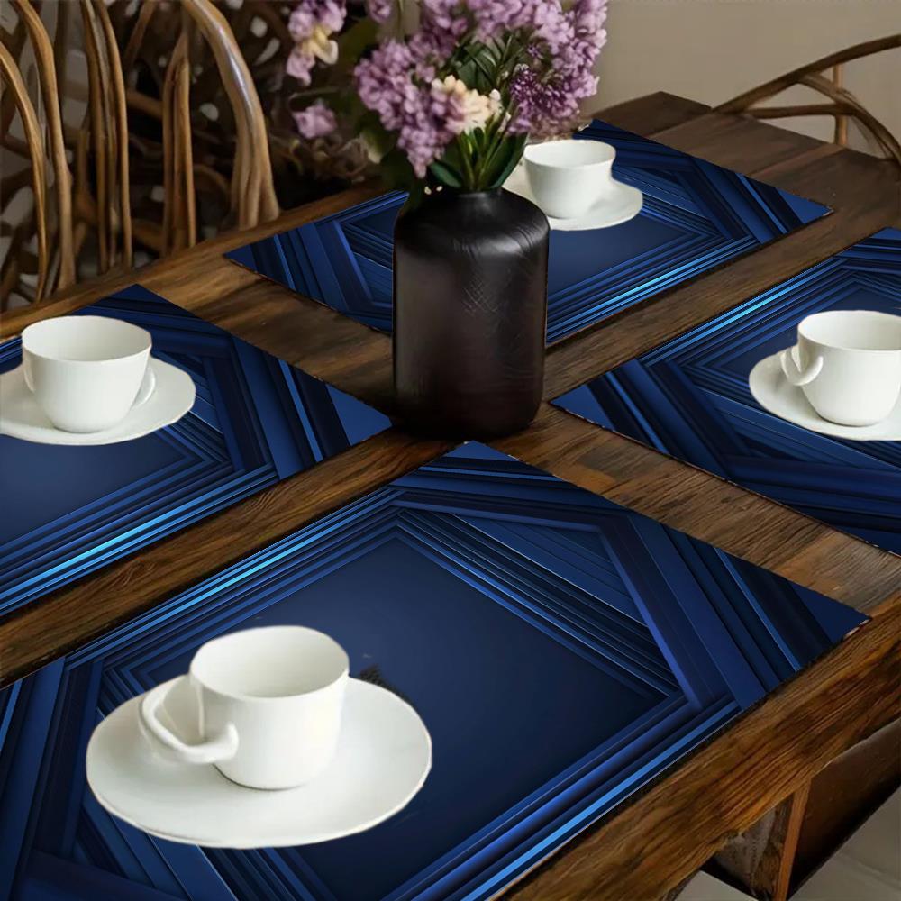 1 pz. Tovaglietta blu a righe  - Home Decor Vector recensione e prezzo