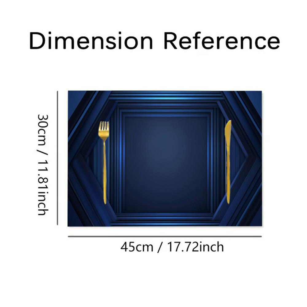 1 pz. Tovaglietta blu a righe  - Home Decor Vector recensione e prezzo
