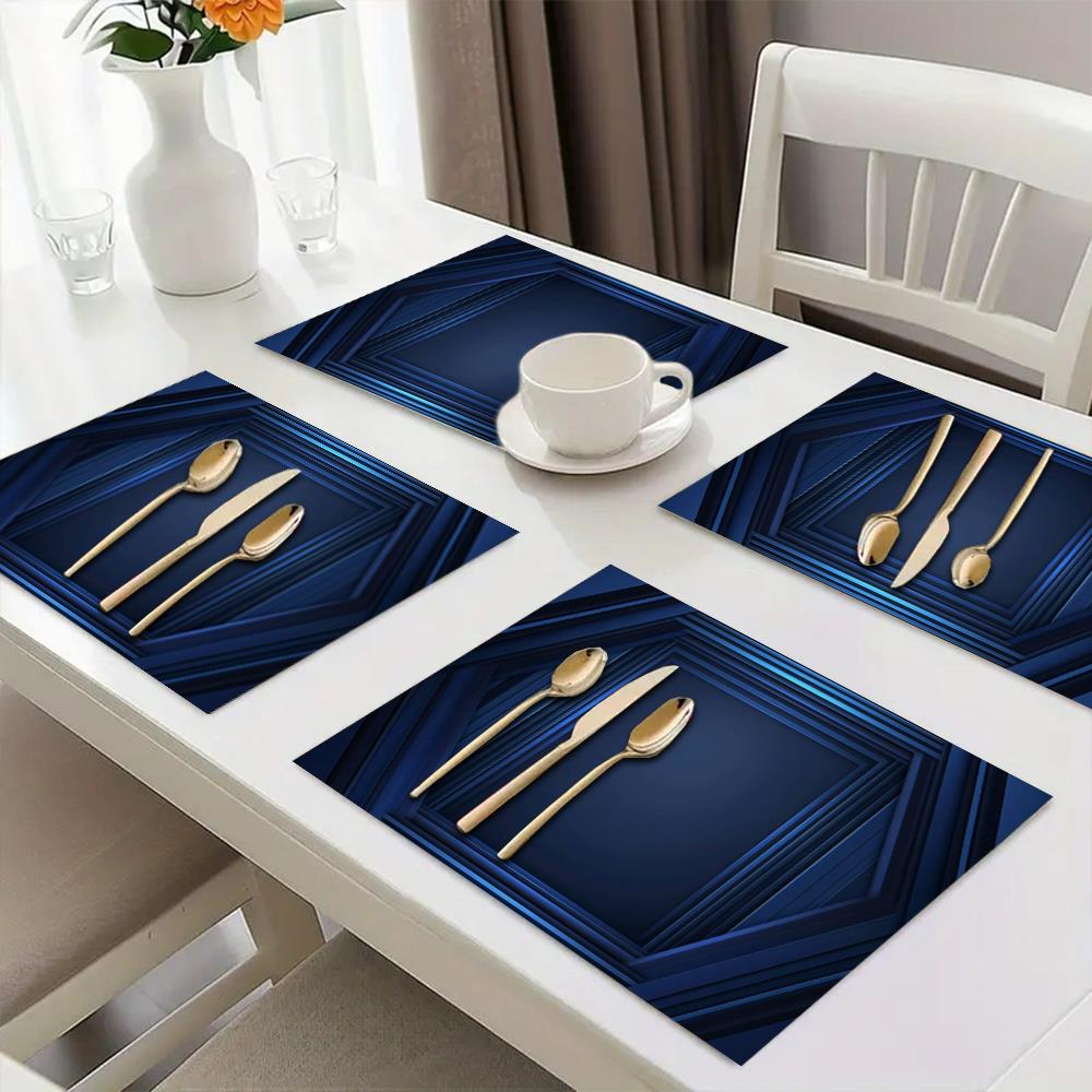1 pz. Tovaglietta blu a righe  - Home Decor Vector recensione e prezzo