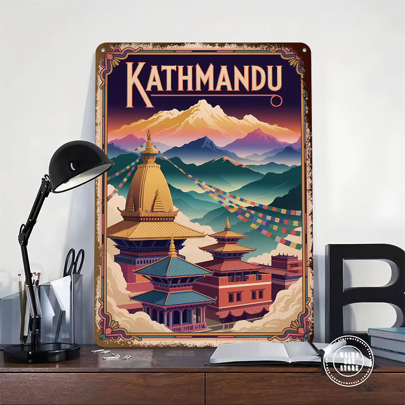 Poster artistico da viaggio a  - Home Decor Kathmandu recensione e prezzo